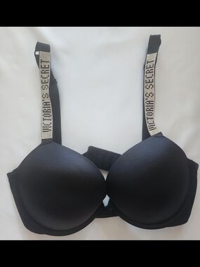 Victoria's Secret Black Very Sexy Shine Strap Push-Up Bra